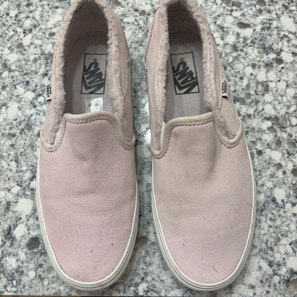 Vans Blush Pink Slip-On Sneakers